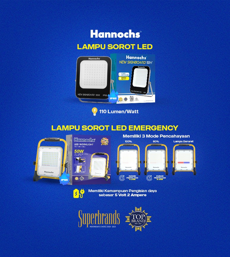 Hannochs Lampu Sorot LED