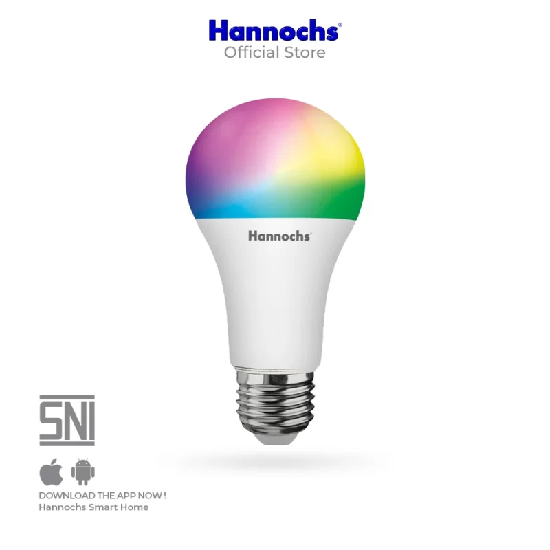 Smart Bulb Hannochs LED Bluetooth 9Watt RGB - Gambar 2