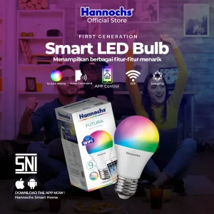 Smart Bulb Hannochs Futura 9Watt RGB - Gambar 3