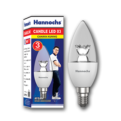 Hannochs LED candle bulb 3 watt