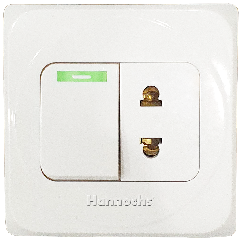 Hannochs electric wall switch plug HS 17 IB