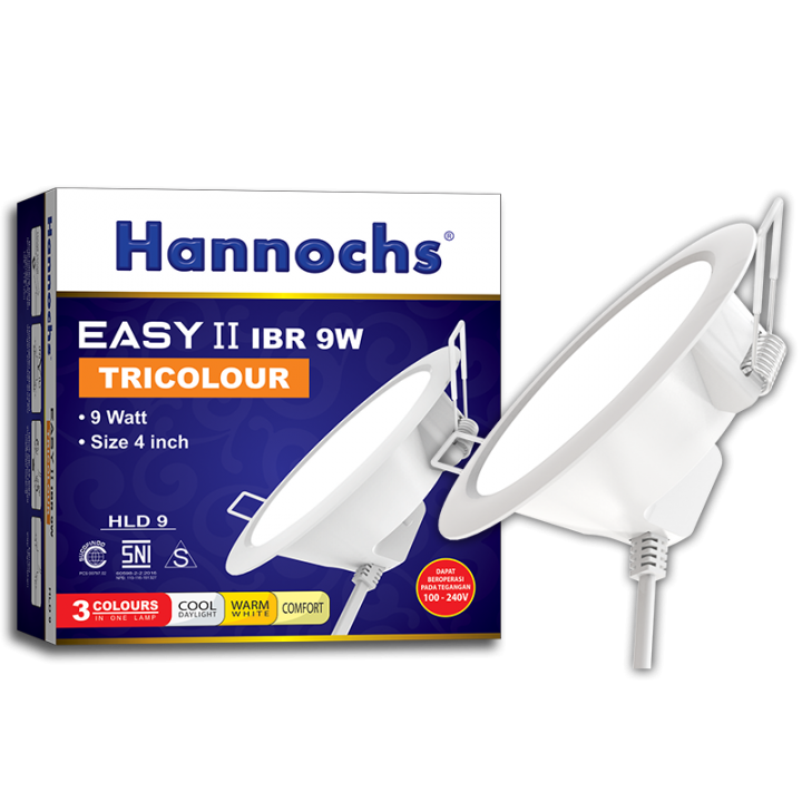 Hannochs Lampu LED Easy II IBR Tricolour 9 watt