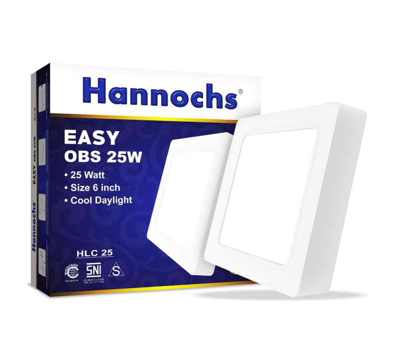 Hannochs Lampu LED Downlight Easy OBS 25 watt CDL Cahaya Putih