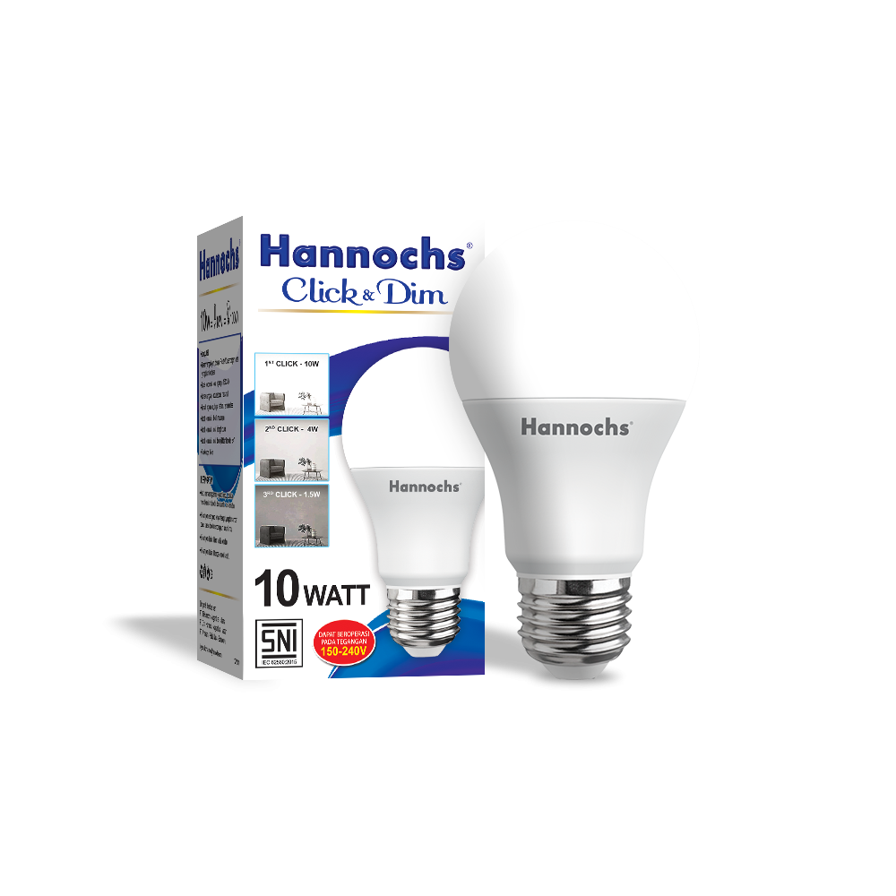 Hannochs Lampu LED New Click and Dim 10 watt