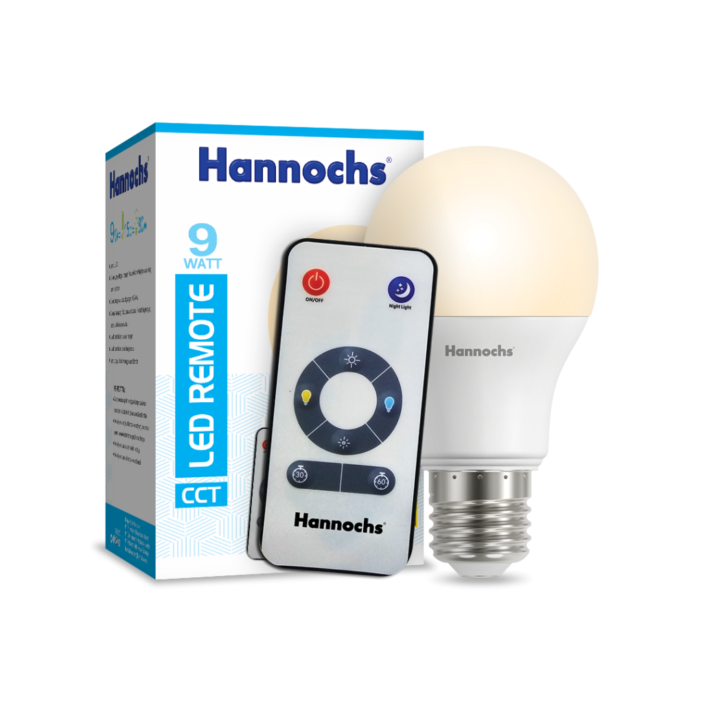 Hannochs Lampu LED Remote Bulb 9 watt CCT